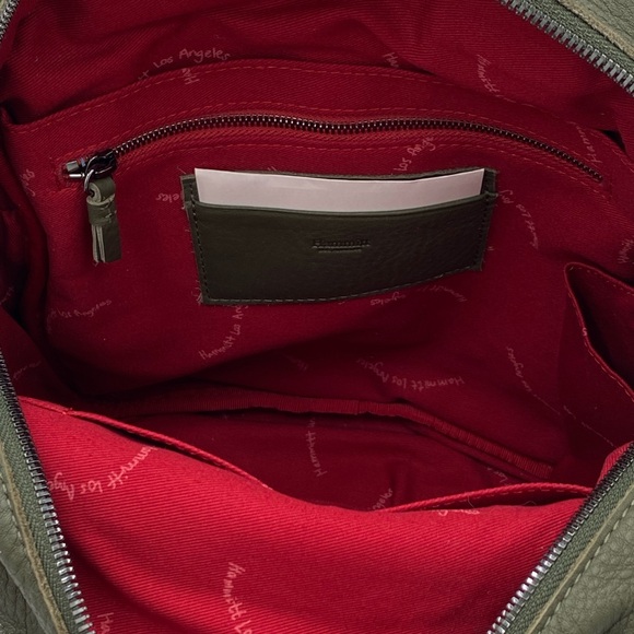 Hammitt Shane Large Olive Pebbled Leather Backpack NWT - Picture 6 of 6